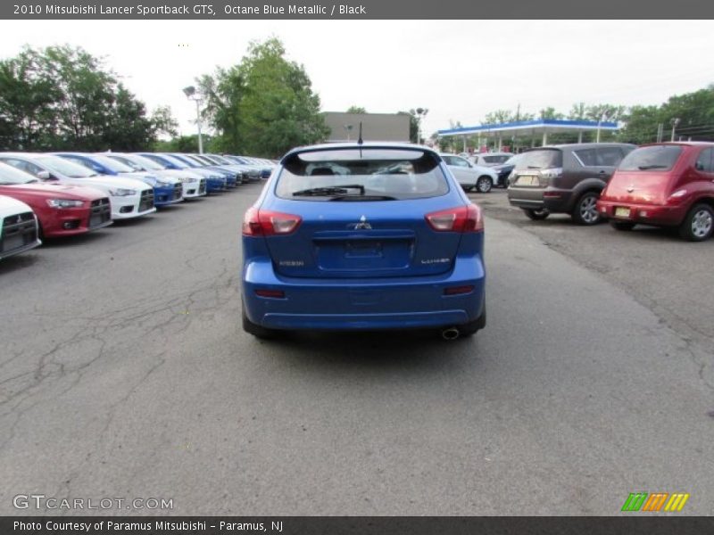 Octane Blue Metallic / Black 2010 Mitsubishi Lancer Sportback GTS