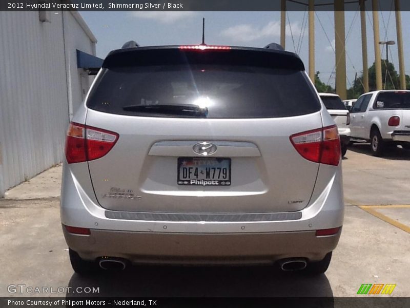 Shimmering Silver / Black 2012 Hyundai Veracruz Limited