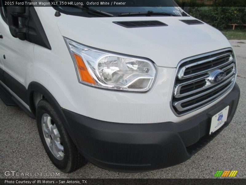 Oxford White / Pewter 2015 Ford Transit Wagon XLT 350 HR Long
