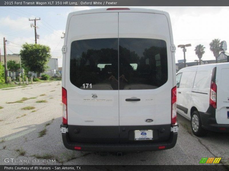 Oxford White / Pewter 2015 Ford Transit Wagon XLT 350 HR Long