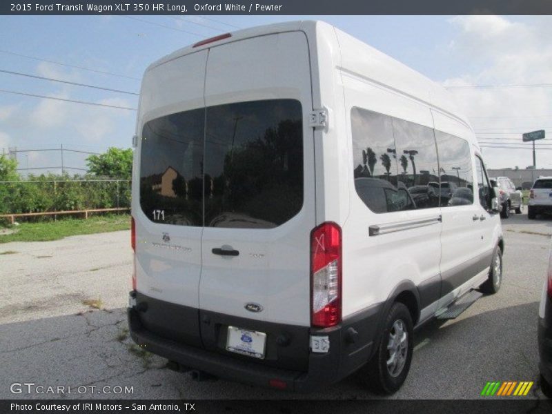 Oxford White / Pewter 2015 Ford Transit Wagon XLT 350 HR Long