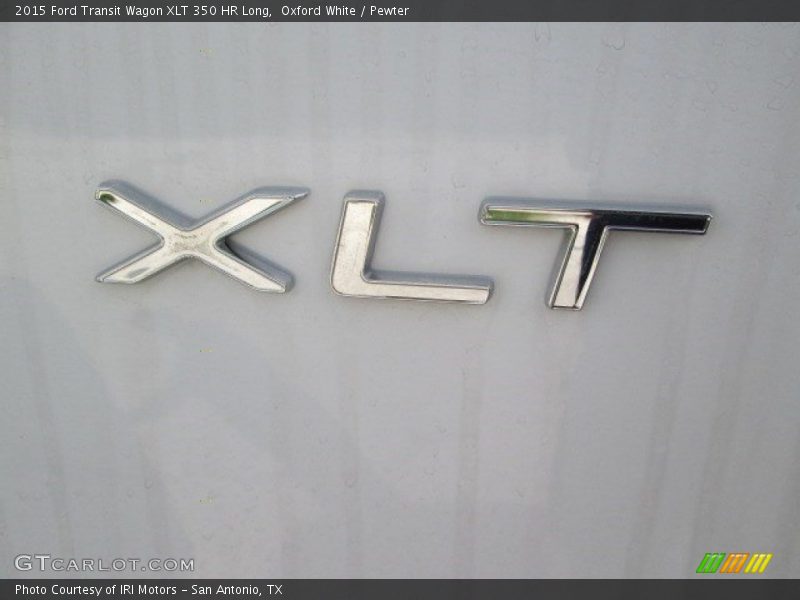 Oxford White / Pewter 2015 Ford Transit Wagon XLT 350 HR Long