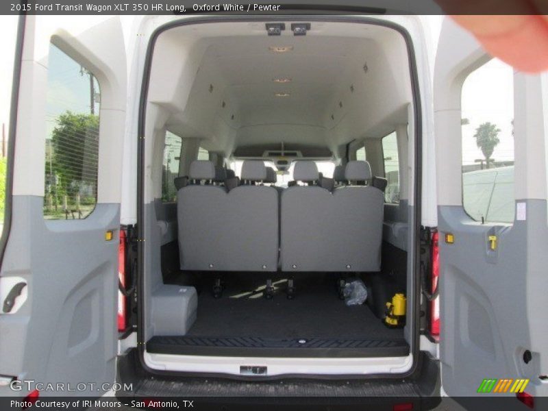 Oxford White / Pewter 2015 Ford Transit Wagon XLT 350 HR Long