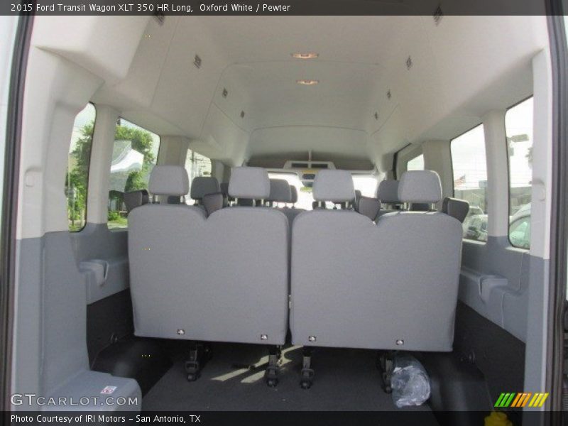 Oxford White / Pewter 2015 Ford Transit Wagon XLT 350 HR Long