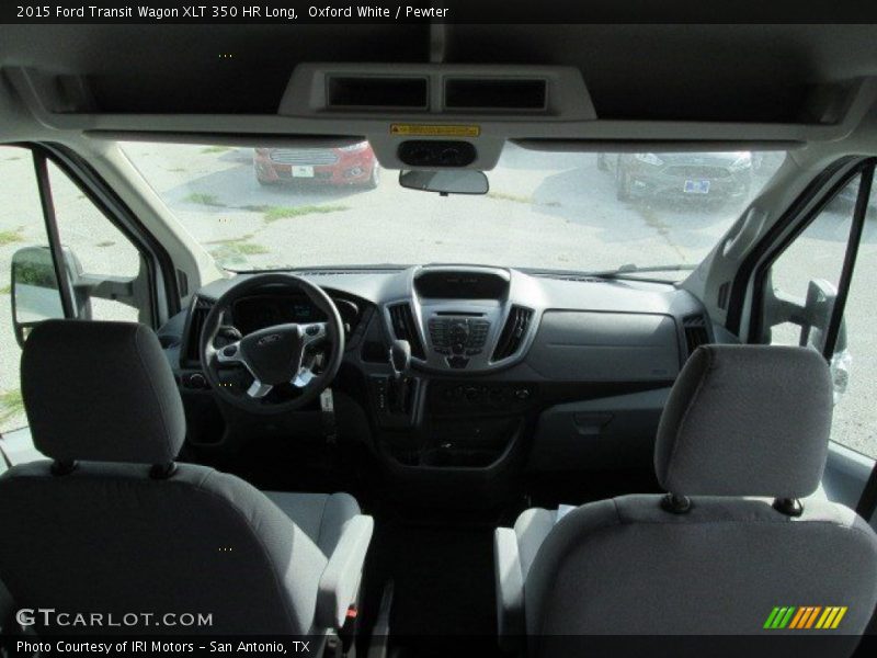 Oxford White / Pewter 2015 Ford Transit Wagon XLT 350 HR Long