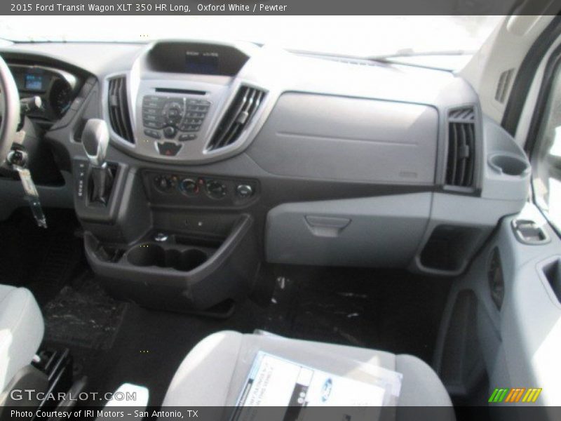 Oxford White / Pewter 2015 Ford Transit Wagon XLT 350 HR Long