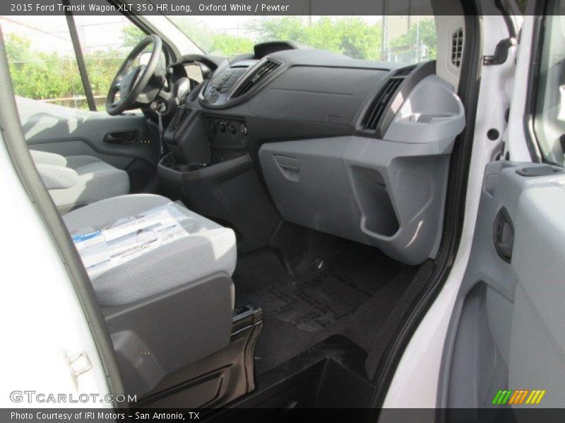 Oxford White / Pewter 2015 Ford Transit Wagon XLT 350 HR Long