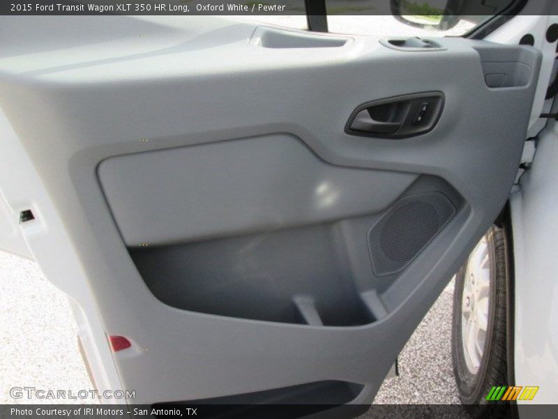 Oxford White / Pewter 2015 Ford Transit Wagon XLT 350 HR Long