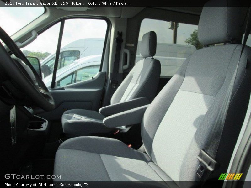 Oxford White / Pewter 2015 Ford Transit Wagon XLT 350 HR Long
