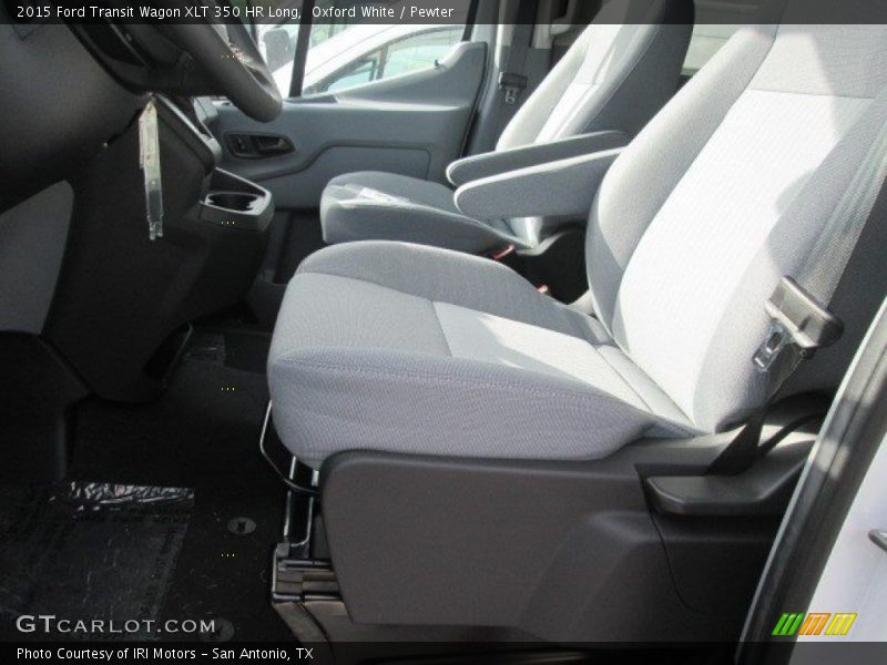 Oxford White / Pewter 2015 Ford Transit Wagon XLT 350 HR Long