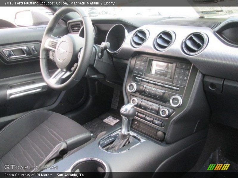 Magnetic Metallic / Ebony 2015 Ford Mustang EcoBoost Coupe