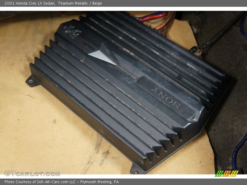 Titanium Metallic / Beige 2001 Honda Civic LX Sedan