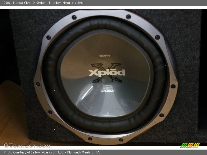 Titanium Metallic / Beige 2001 Honda Civic LX Sedan