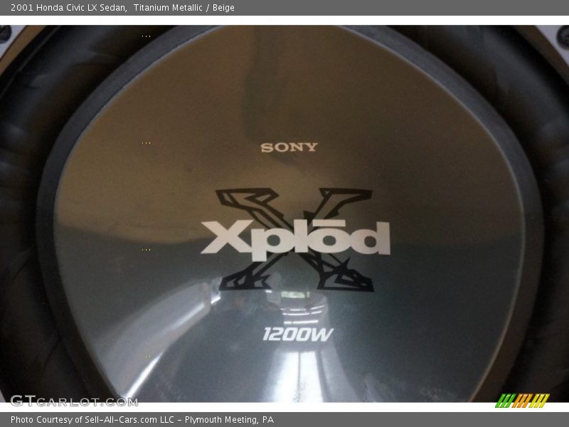 Titanium Metallic / Beige 2001 Honda Civic LX Sedan