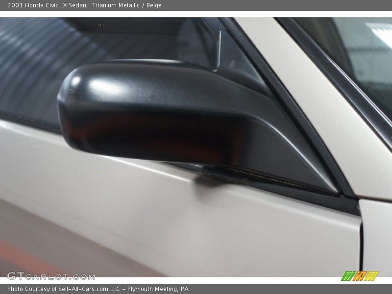 Titanium Metallic / Beige 2001 Honda Civic LX Sedan