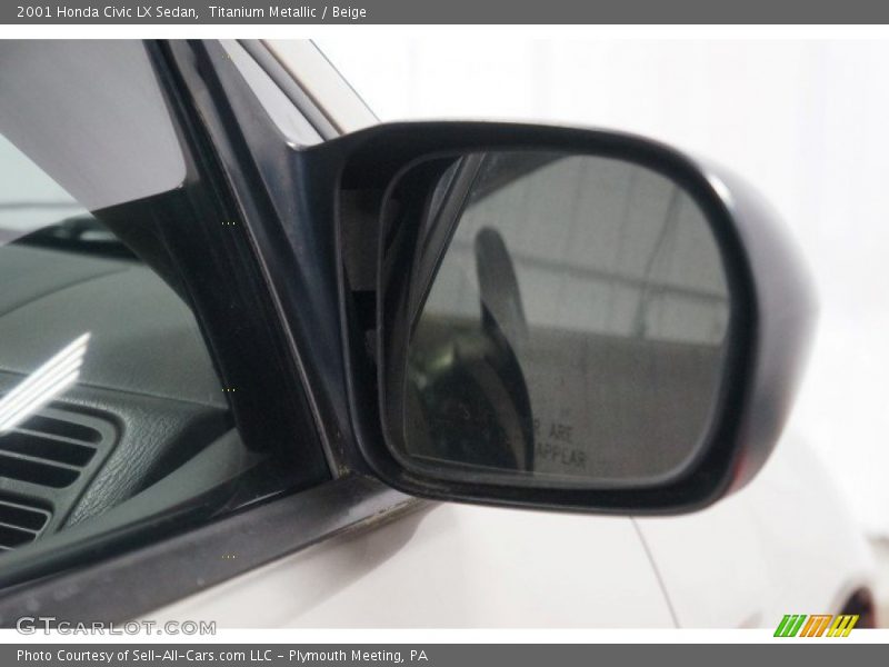 Titanium Metallic / Beige 2001 Honda Civic LX Sedan
