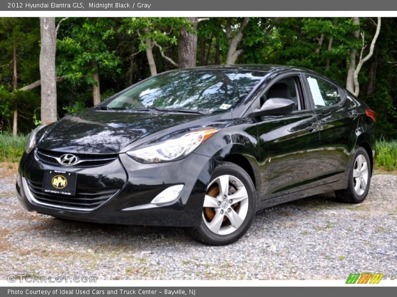 Midnight Black / Gray 2012 Hyundai Elantra GLS