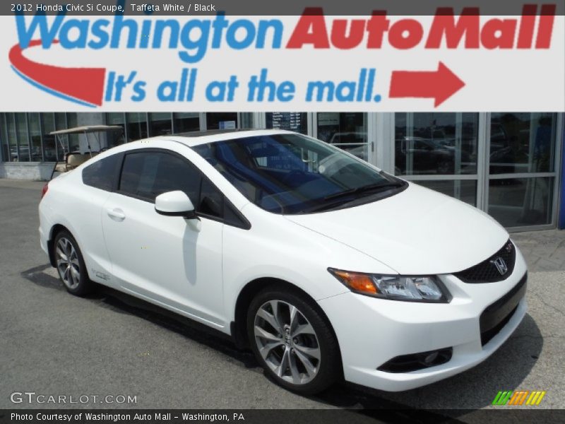 Taffeta White / Black 2012 Honda Civic Si Coupe