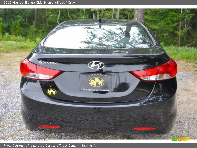 Midnight Black / Gray 2012 Hyundai Elantra GLS