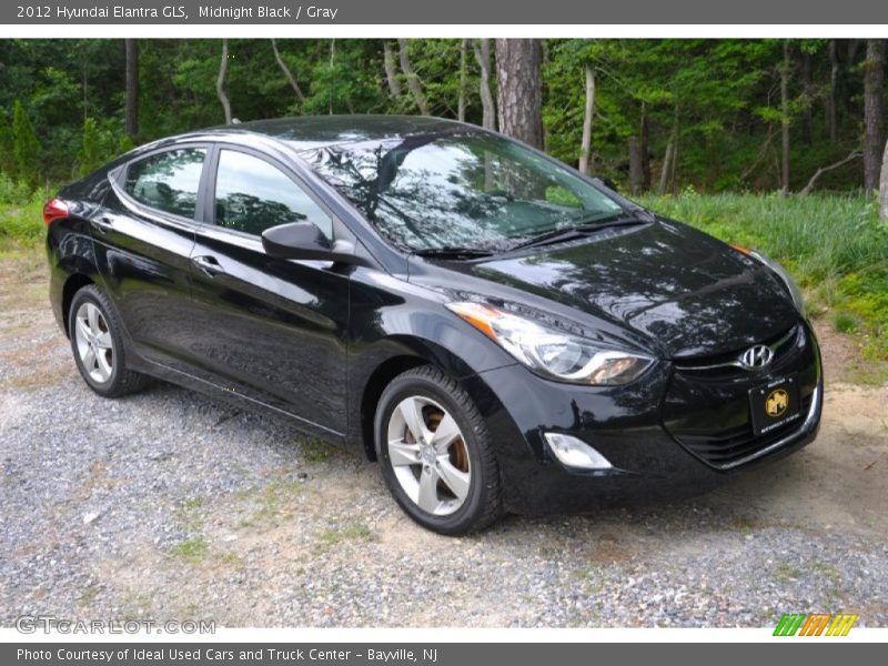 Midnight Black / Gray 2012 Hyundai Elantra GLS