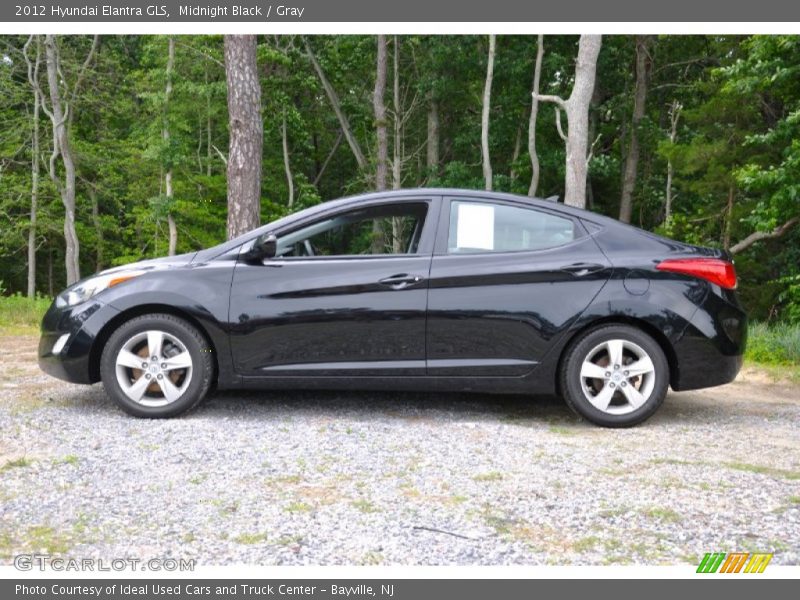 Midnight Black / Gray 2012 Hyundai Elantra GLS