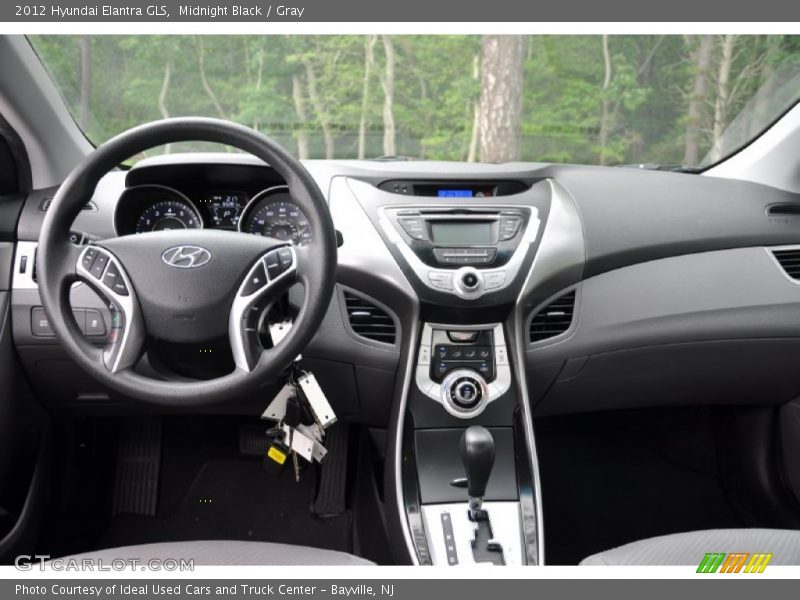 Midnight Black / Gray 2012 Hyundai Elantra GLS