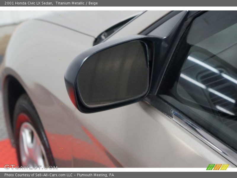 Titanium Metallic / Beige 2001 Honda Civic LX Sedan