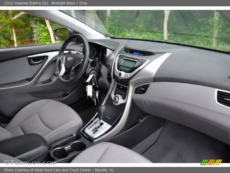 Midnight Black / Gray 2012 Hyundai Elantra GLS