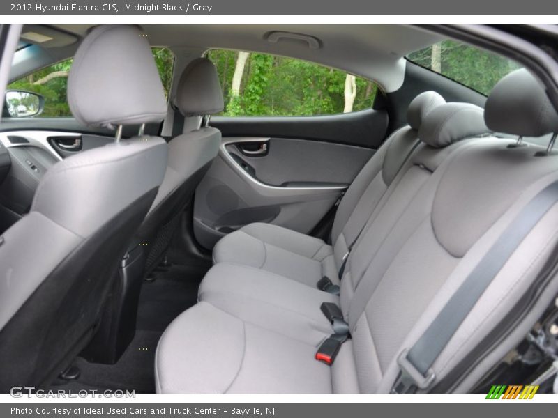 Midnight Black / Gray 2012 Hyundai Elantra GLS