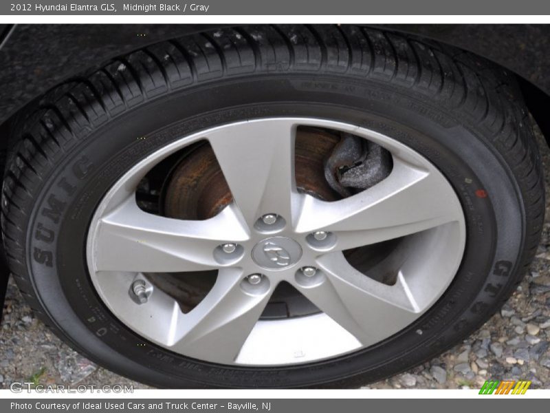 Midnight Black / Gray 2012 Hyundai Elantra GLS