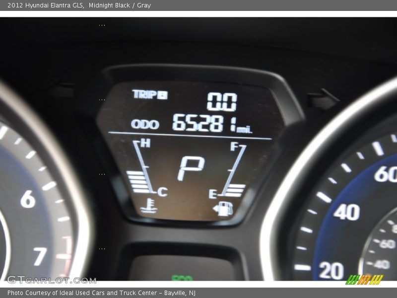 Midnight Black / Gray 2012 Hyundai Elantra GLS