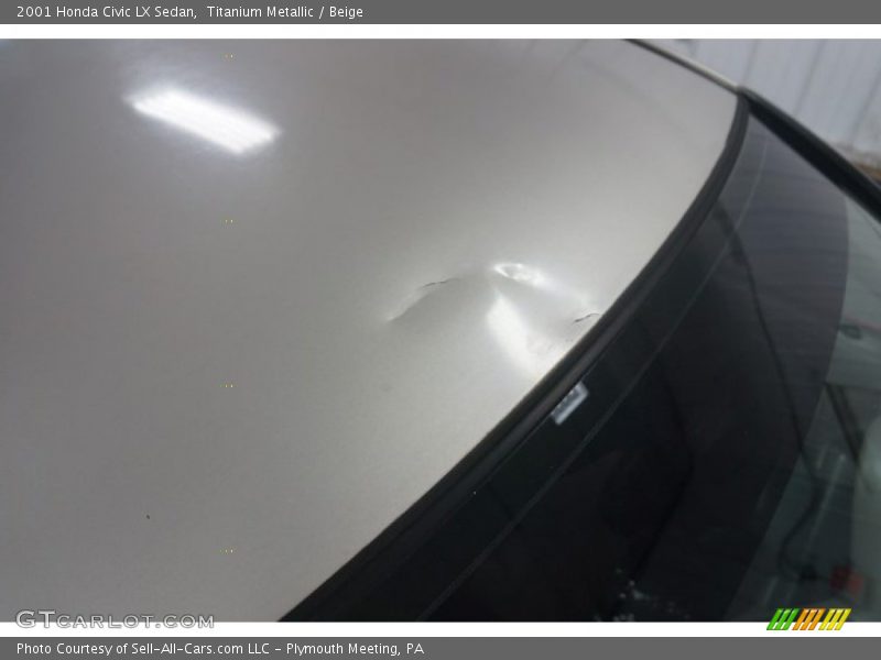 Titanium Metallic / Beige 2001 Honda Civic LX Sedan