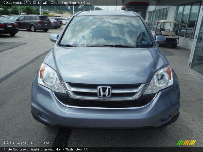 Glacier Blue Metallic / Gray 2011 Honda CR-V EX-L 4WD