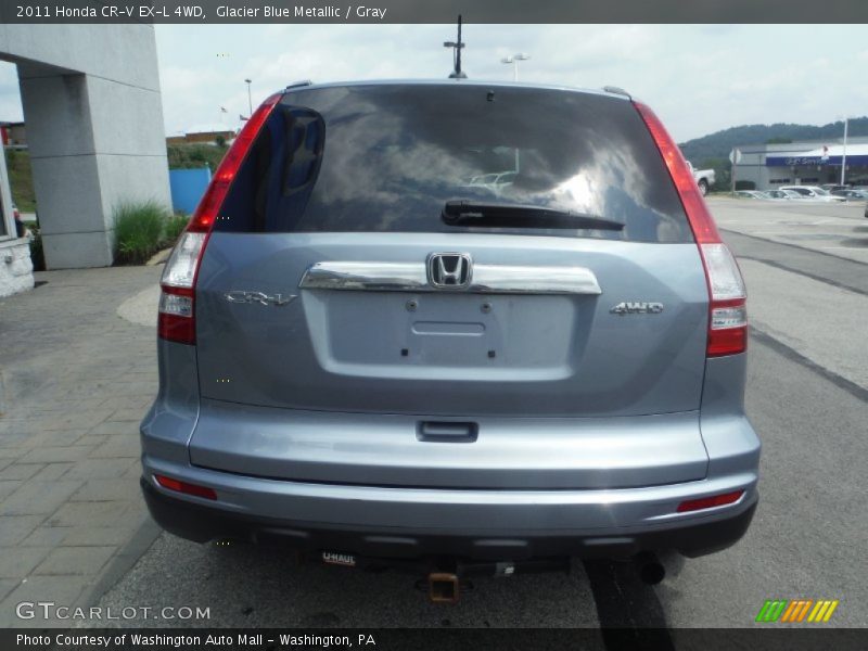 Glacier Blue Metallic / Gray 2011 Honda CR-V EX-L 4WD