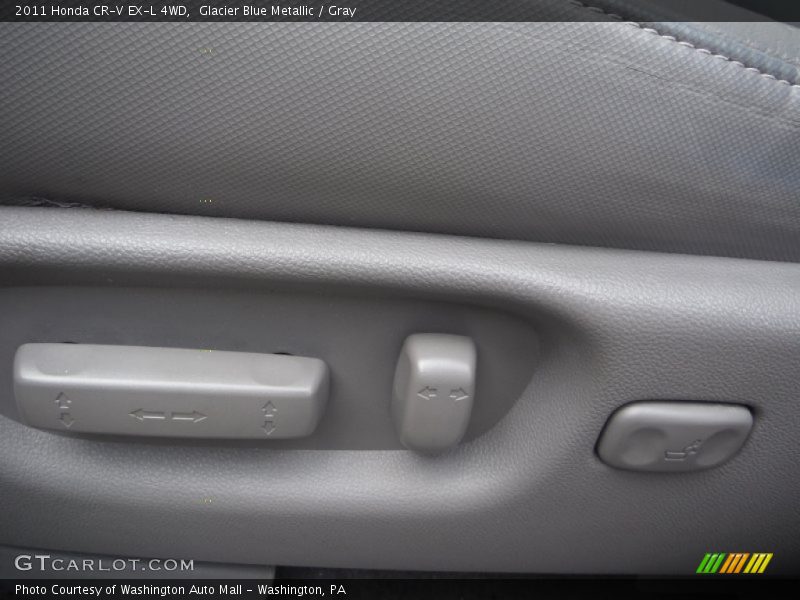 Glacier Blue Metallic / Gray 2011 Honda CR-V EX-L 4WD
