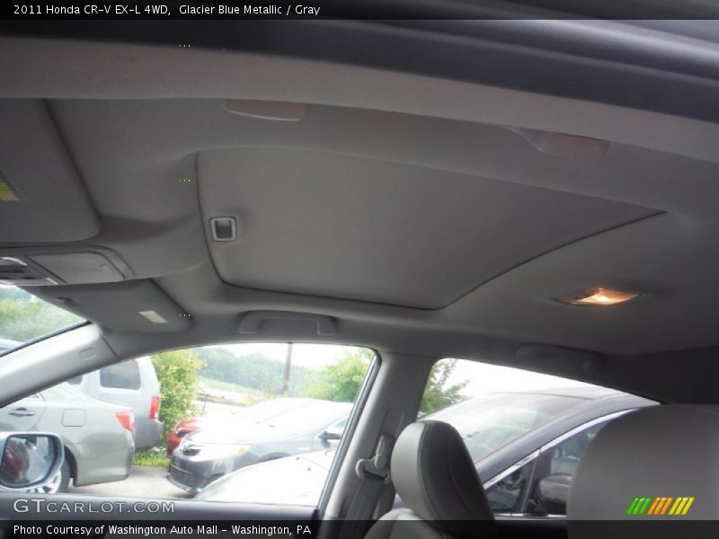 Glacier Blue Metallic / Gray 2011 Honda CR-V EX-L 4WD