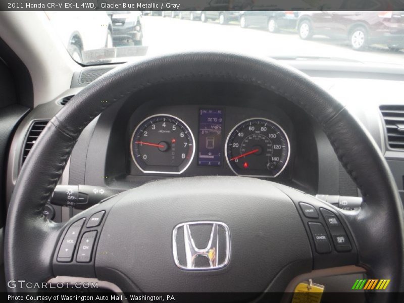 Glacier Blue Metallic / Gray 2011 Honda CR-V EX-L 4WD