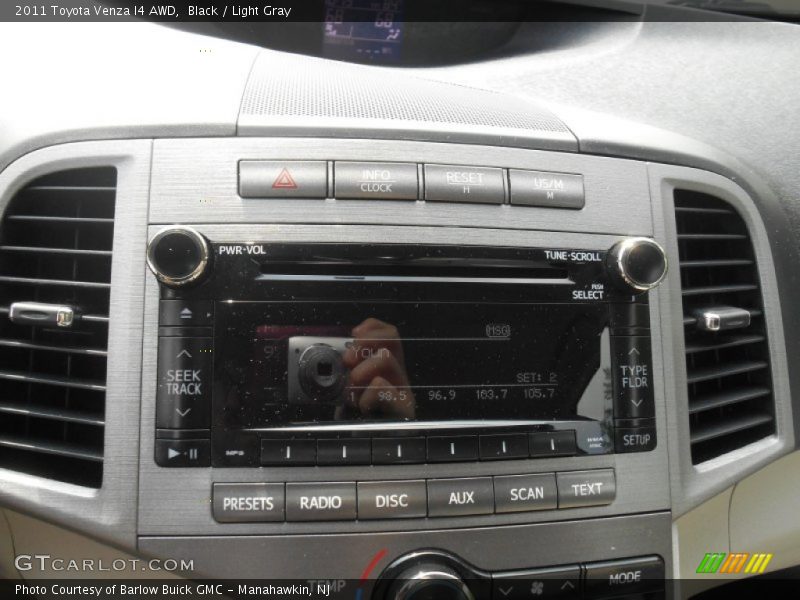 Black / Light Gray 2011 Toyota Venza I4 AWD