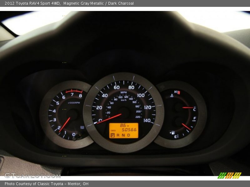 Magnetic Gray Metallic / Dark Charcoal 2012 Toyota RAV4 Sport 4WD