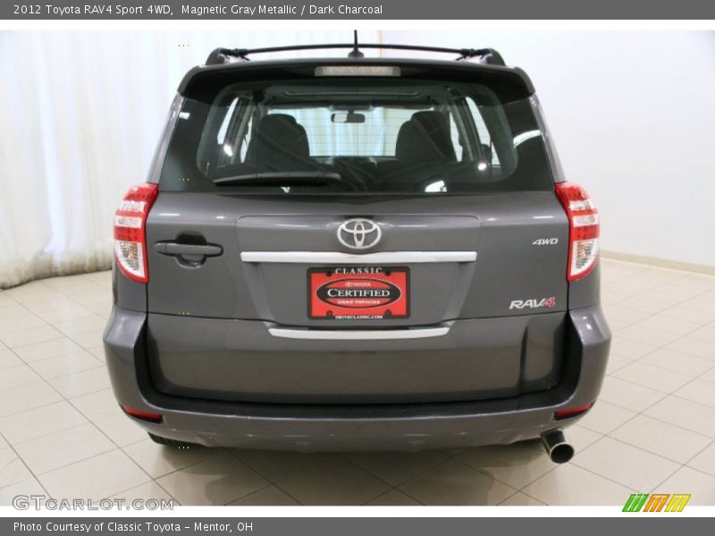 Magnetic Gray Metallic / Dark Charcoal 2012 Toyota RAV4 Sport 4WD