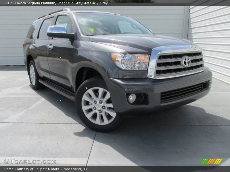 Magnetic Gray Metallic / Gray 2015 Toyota Sequoia Platinum