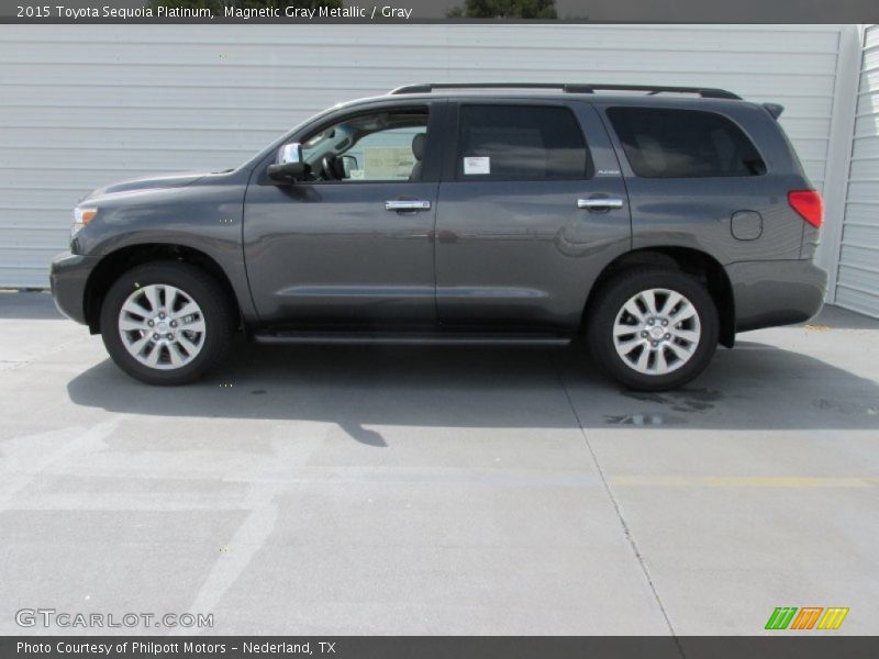 Magnetic Gray Metallic / Gray 2015 Toyota Sequoia Platinum