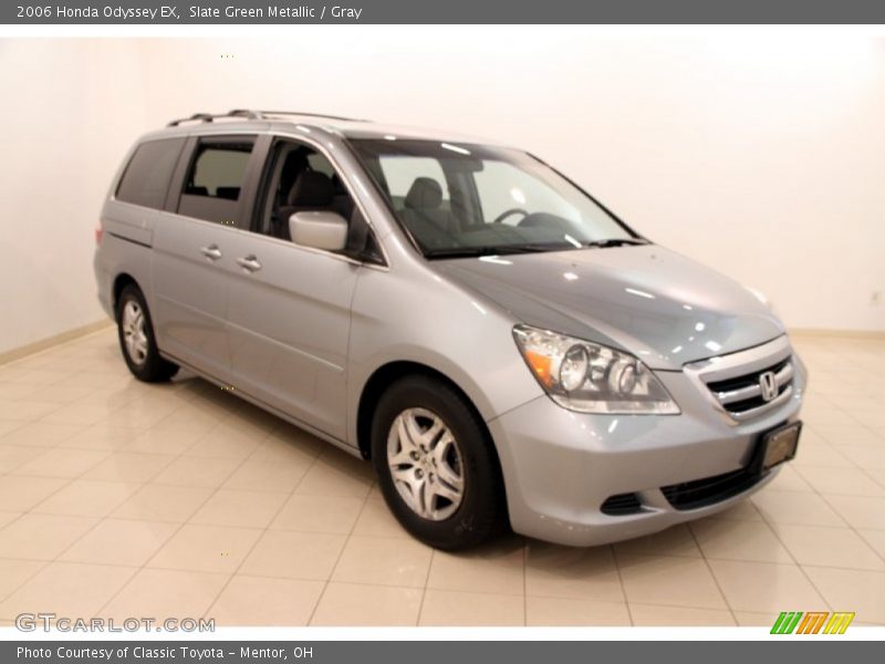 Slate Green Metallic / Gray 2006 Honda Odyssey EX
