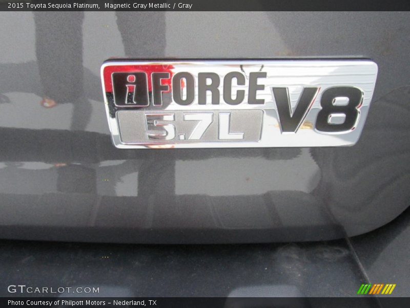 Magnetic Gray Metallic / Gray 2015 Toyota Sequoia Platinum