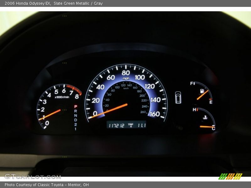 Slate Green Metallic / Gray 2006 Honda Odyssey EX