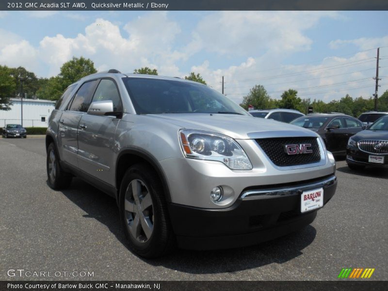Quicksilver Metallic / Ebony 2012 GMC Acadia SLT AWD