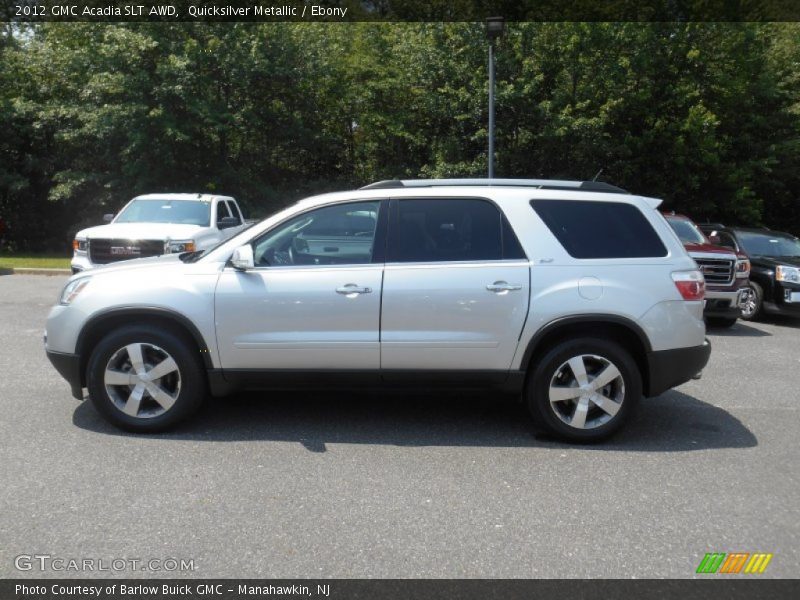Quicksilver Metallic / Ebony 2012 GMC Acadia SLT AWD