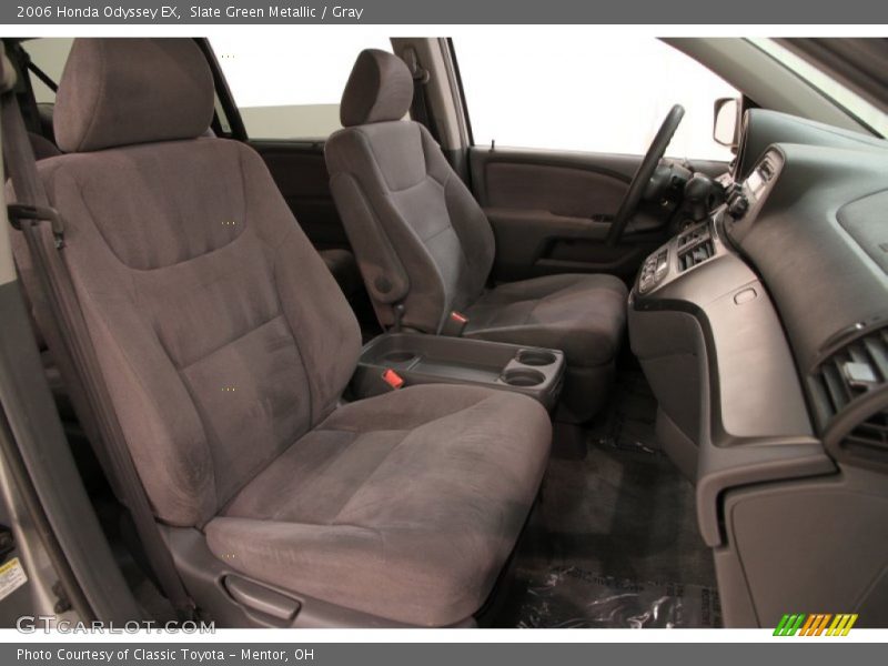 Slate Green Metallic / Gray 2006 Honda Odyssey EX