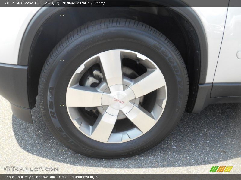 Quicksilver Metallic / Ebony 2012 GMC Acadia SLT AWD