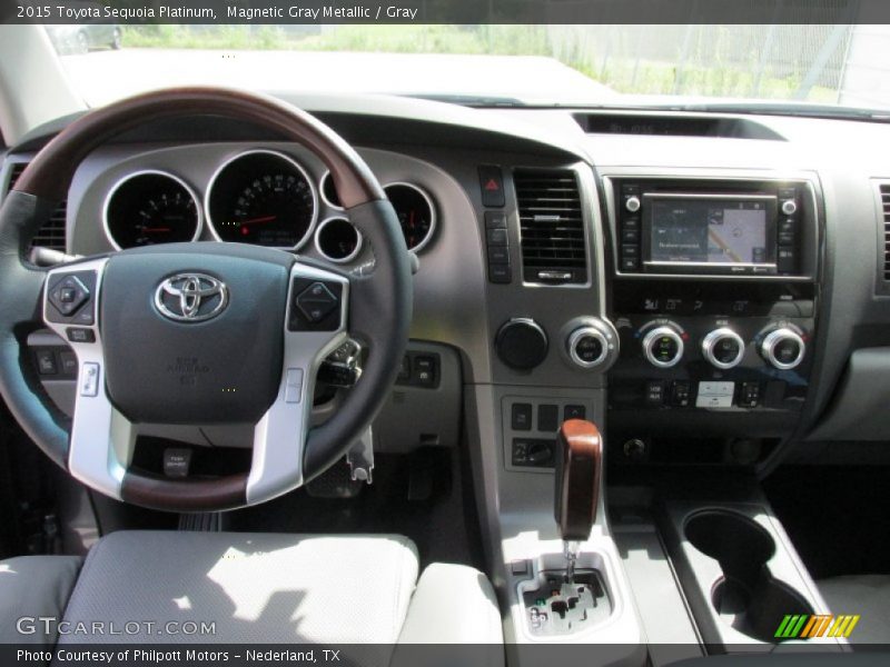 Magnetic Gray Metallic / Gray 2015 Toyota Sequoia Platinum